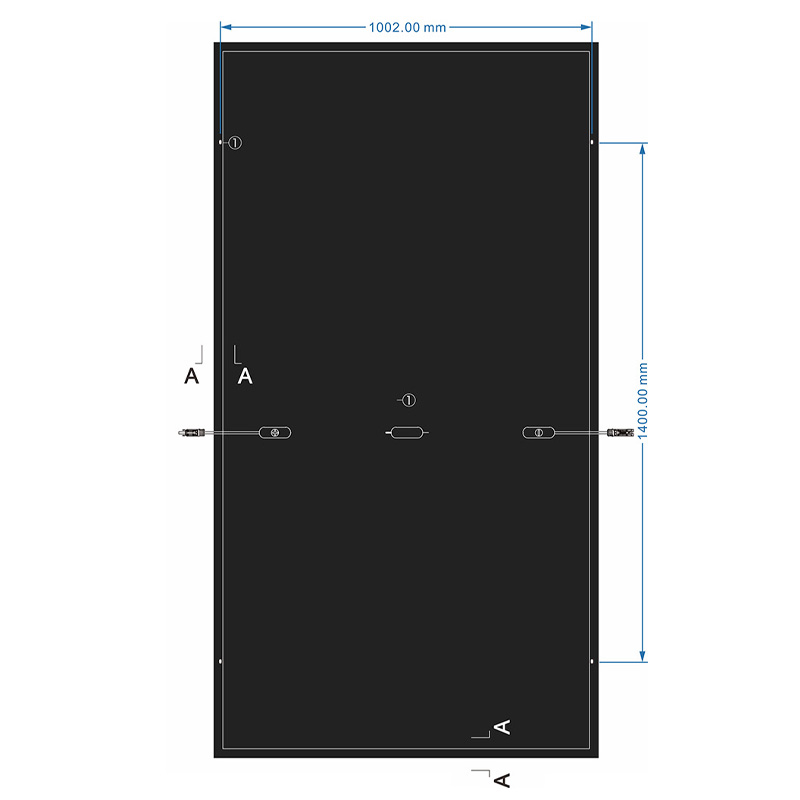 M6 MBB PERC 132 Half Cells 400W-415W All Black Solar Module